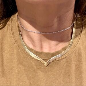 14k solid gold chain  necklace
